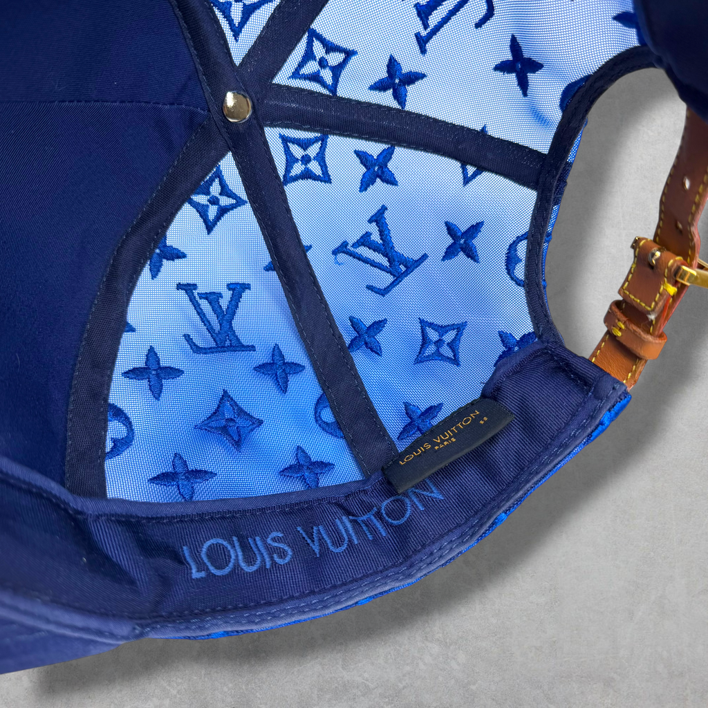 Louis Vuitton Everyday LV Embroidered Mesh Cap Blue