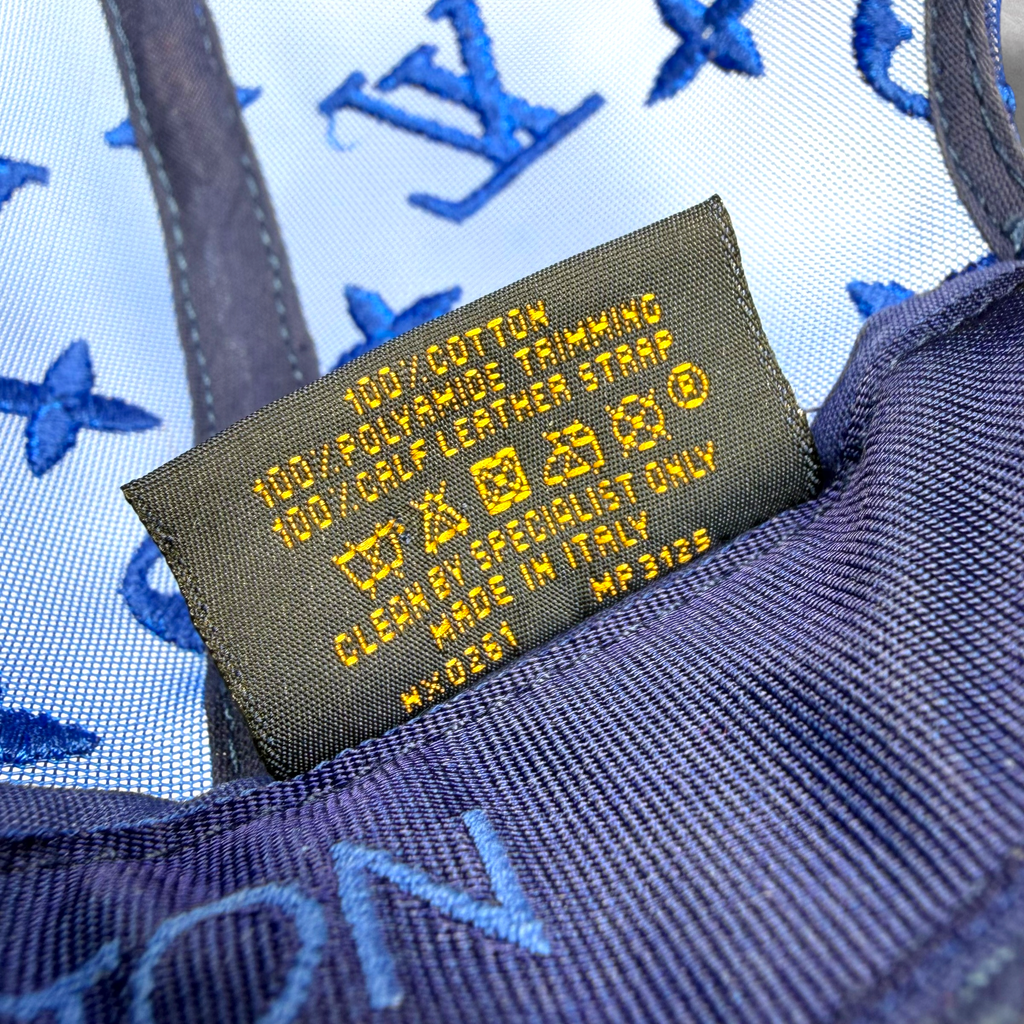 Louis Vuitton Everyday LV Embroidered Mesh Cap Blue