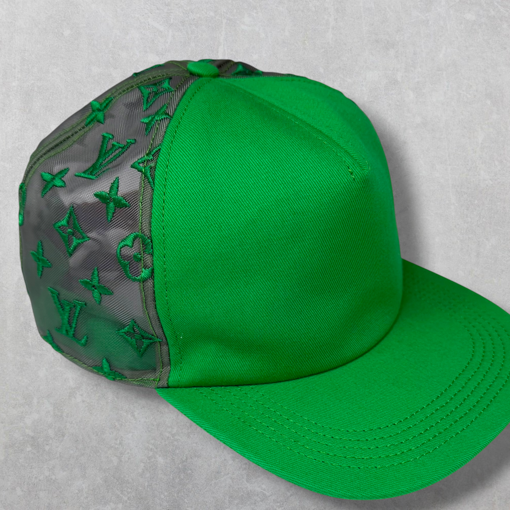 Louis Vuitton Everyday LV Embroidered Mesh Cap Green