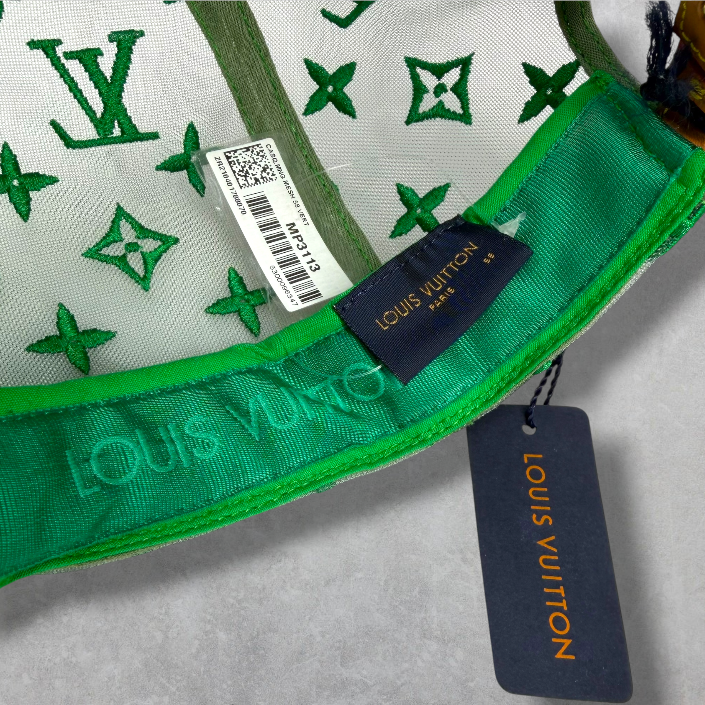 Louis Vuitton Everyday LV Embroidered Mesh Cap Green