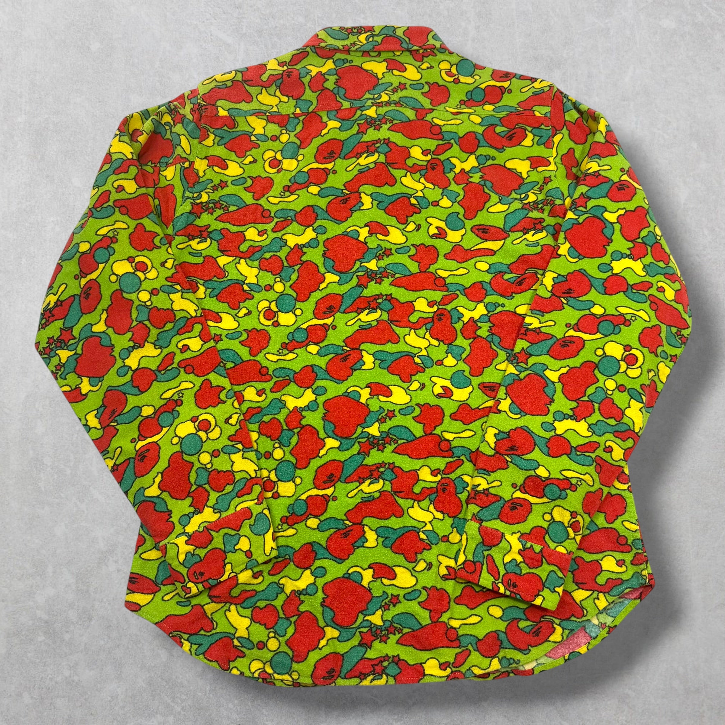 Bape Psyche Camo Button Up M