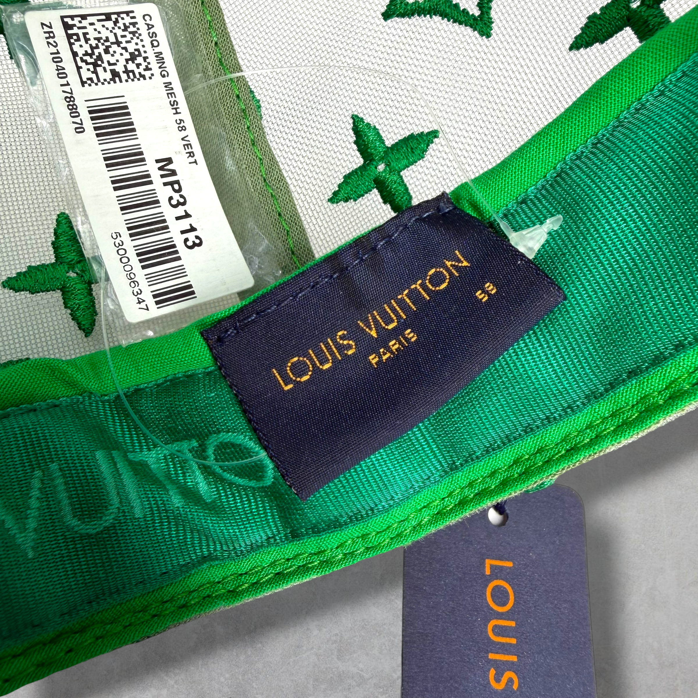 Louis Vuitton Everyday LV Embroidered Mesh Cap Green