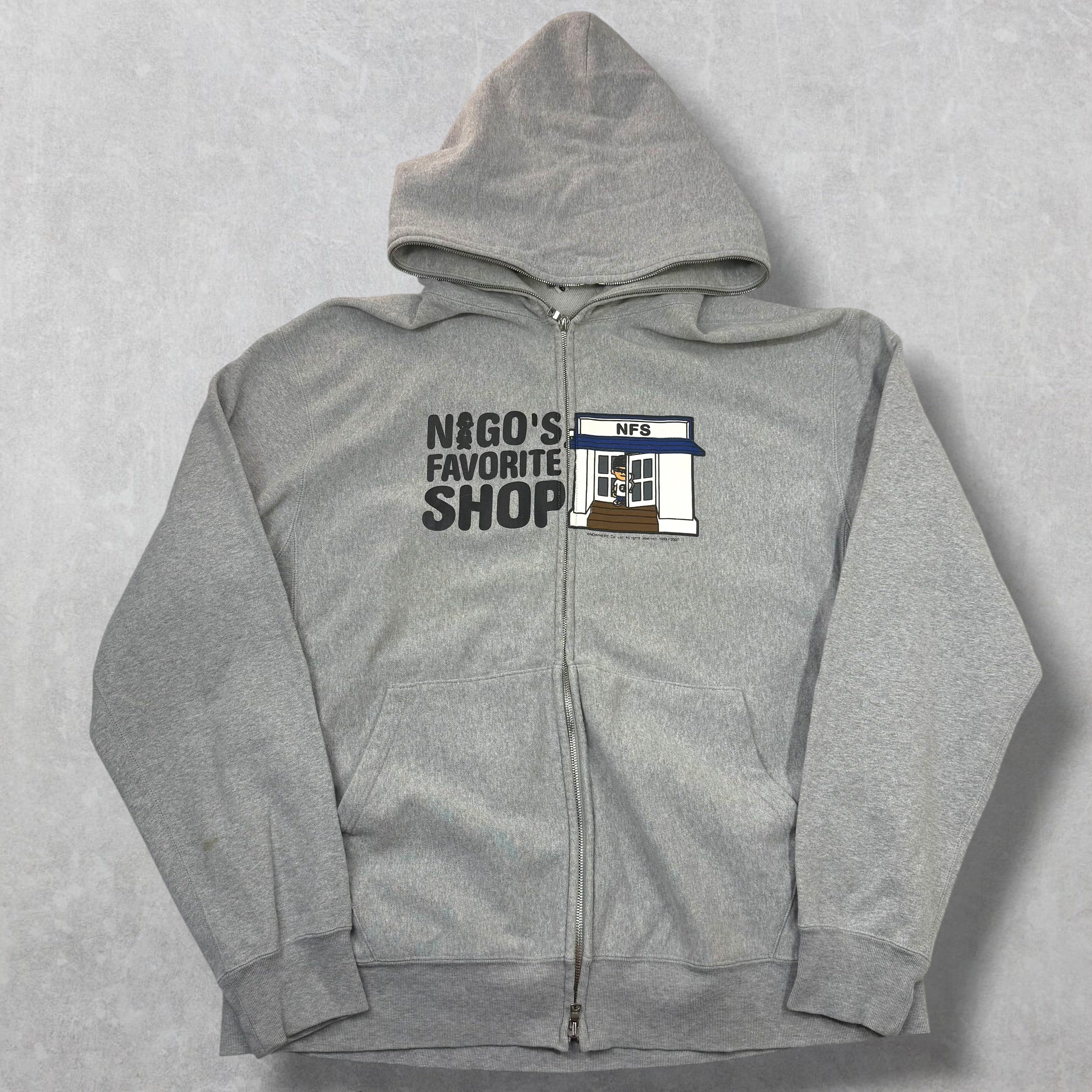 Bape 'Nigo's Favorite Shop' Full Zip Hoodie XL