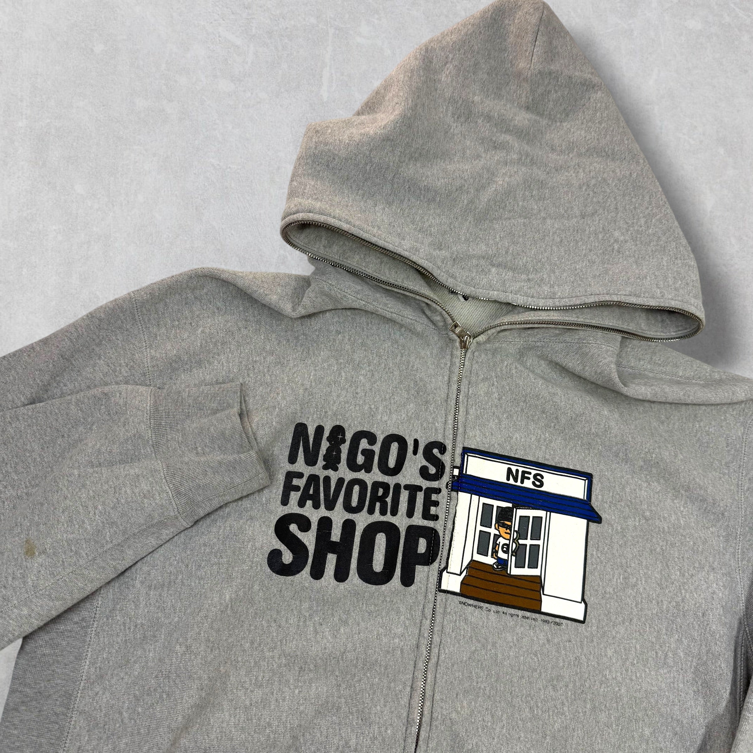 Bape 'Nigo's Favorite Shop' Full Zip Hoodie XL