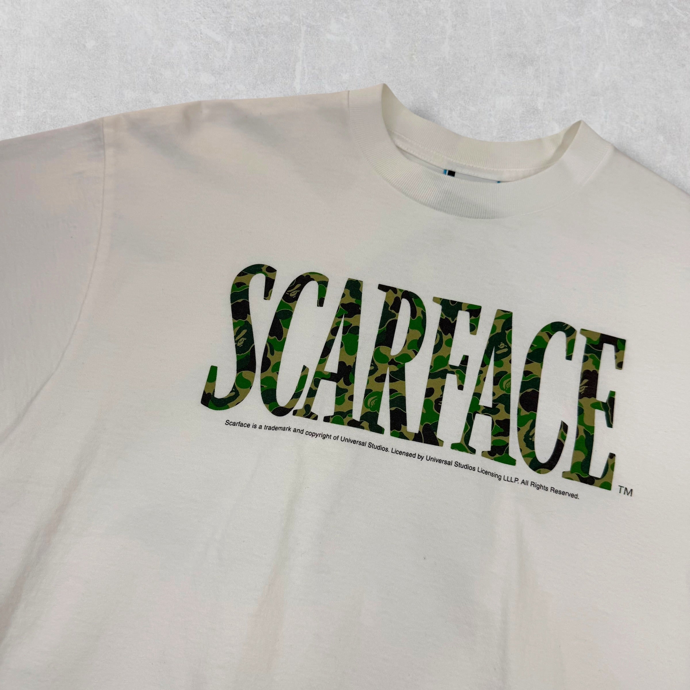 Bape Scarface Green Camo Tee L