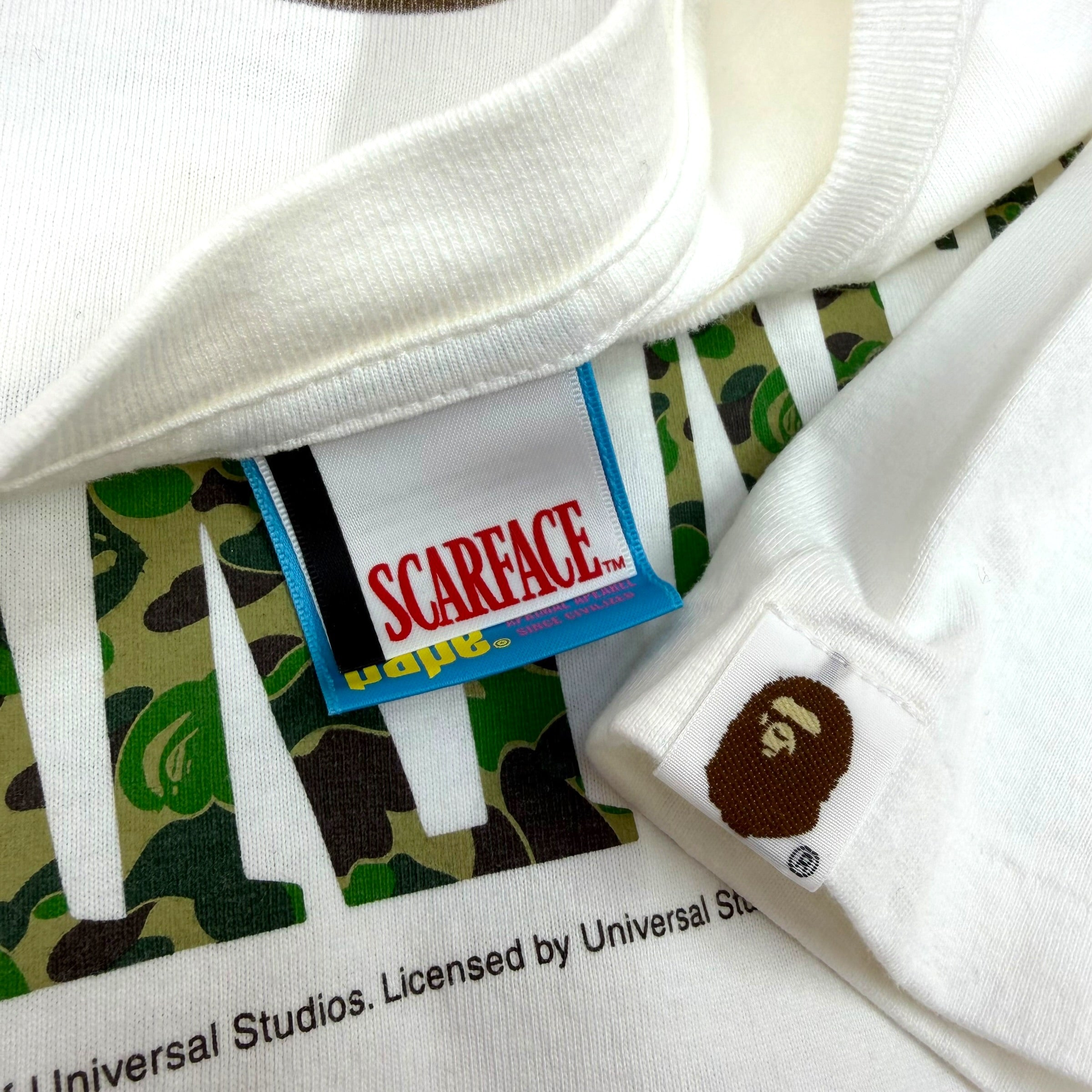 Bape Scarface Green Camo Tee L