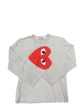 Load image into Gallery viewer, CDG Play Big Heart Long Sleeve Tee
