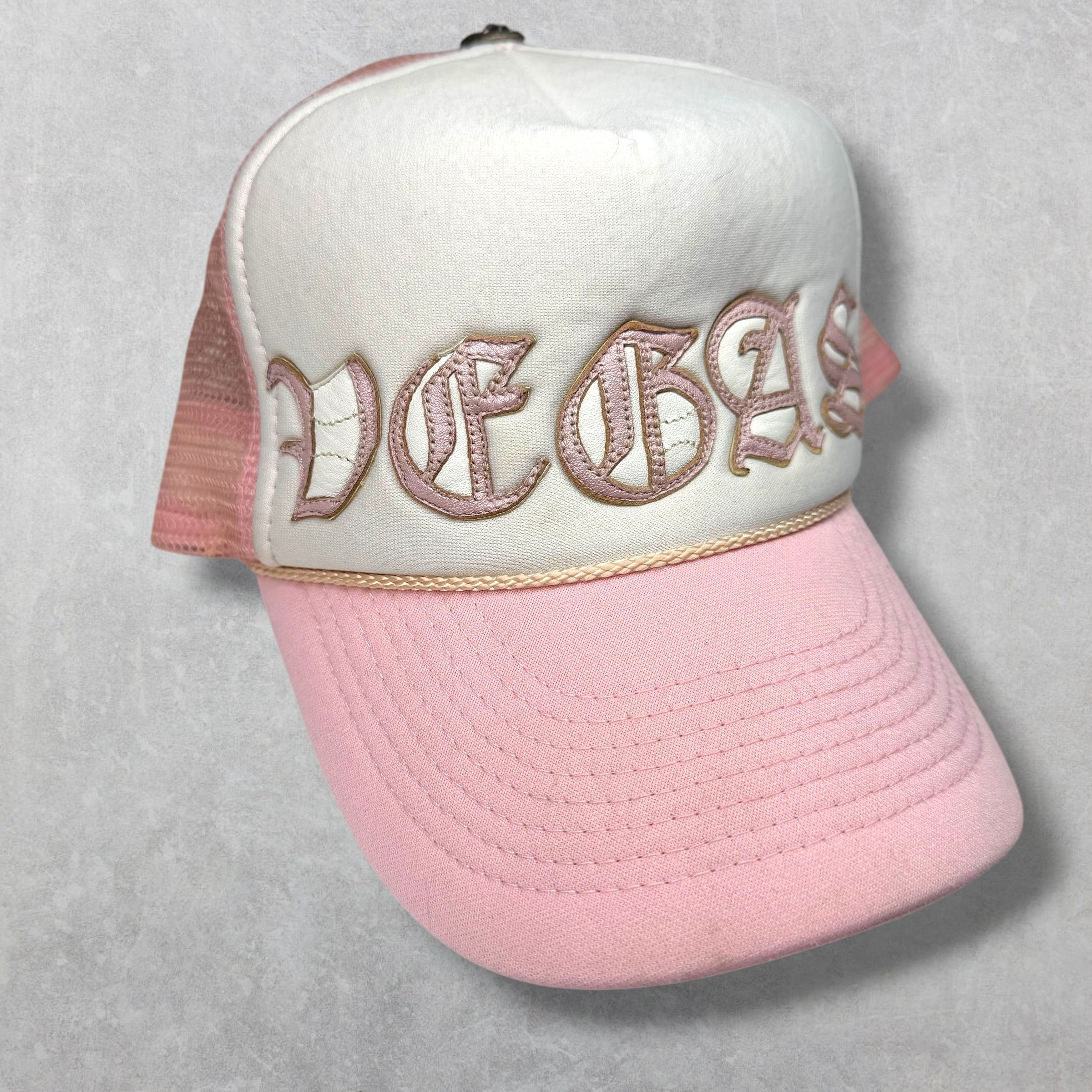 Vintage Chrome Hearts Vegas Pink Trucker Hat
