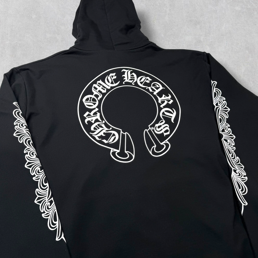 Chrome Hearts Horseshoe Floral Zip Up XXL