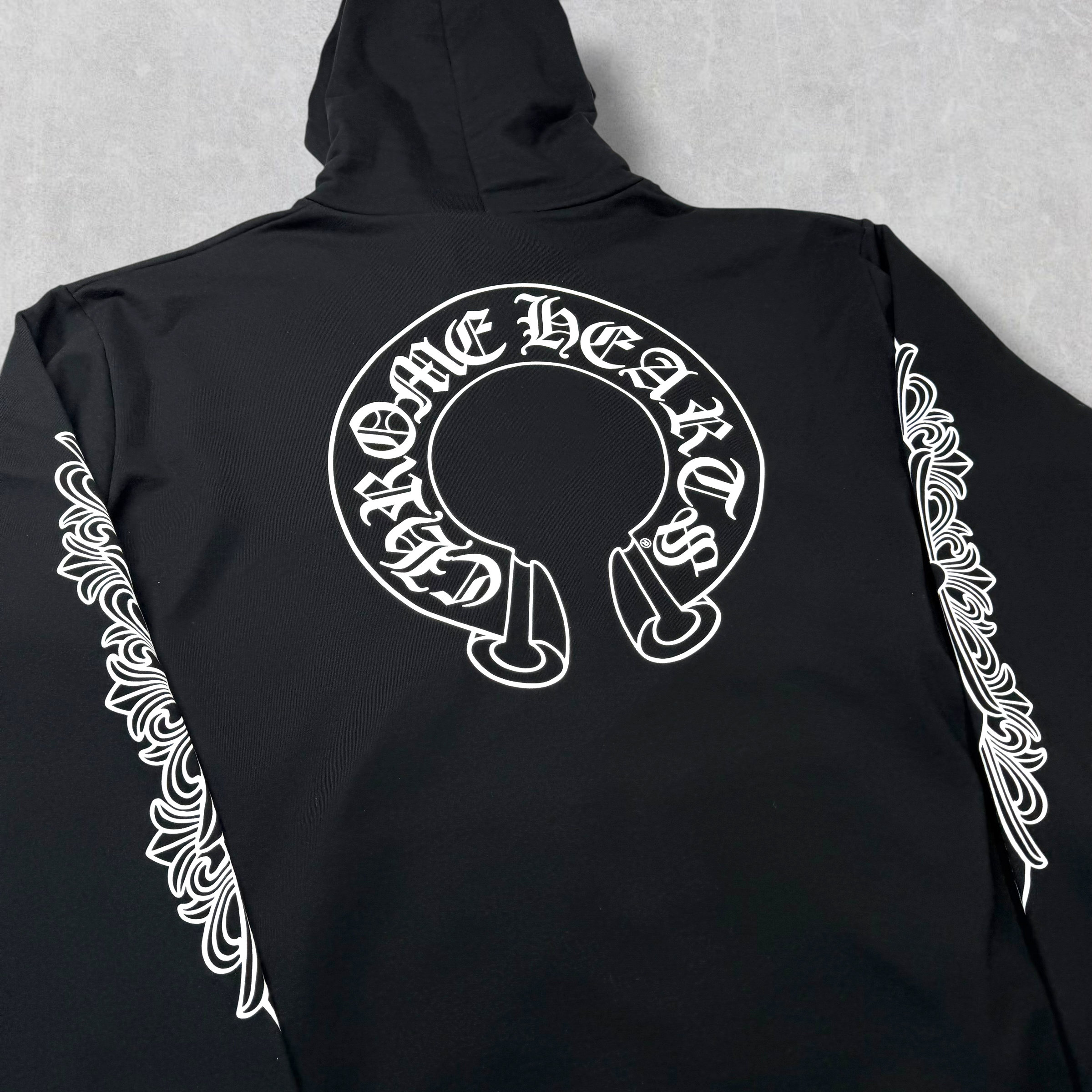 Chrome Hearts Horseshoe Floral Zip Up XXL