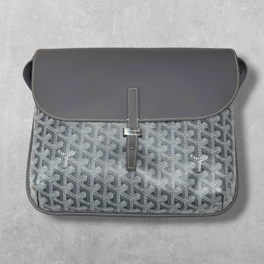 Goyard Coursier Messenger Bag Grey