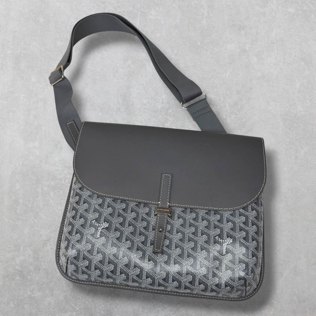 Goyard Coursier Messenger Bag Grey