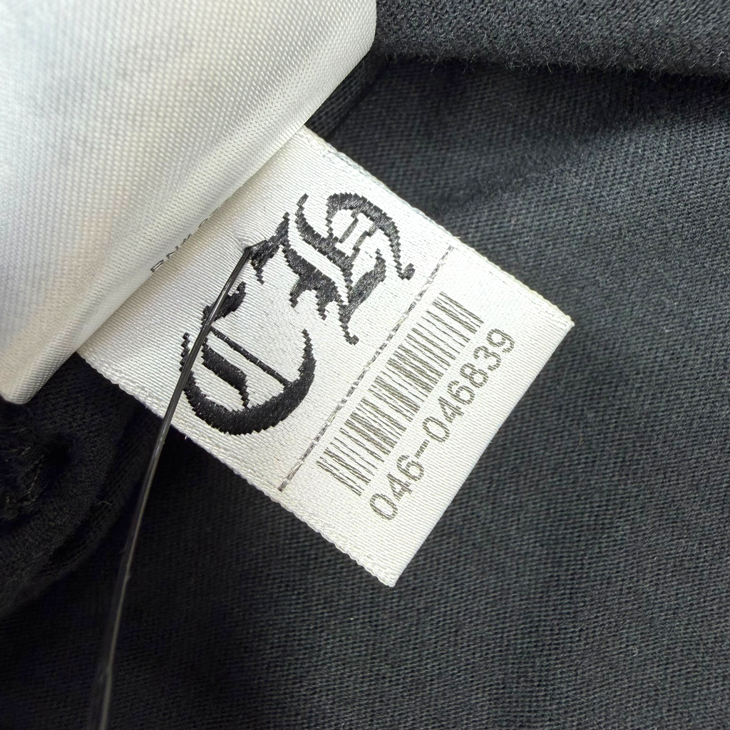 Chrome Hearts White Neck Logo Black Tee XXL