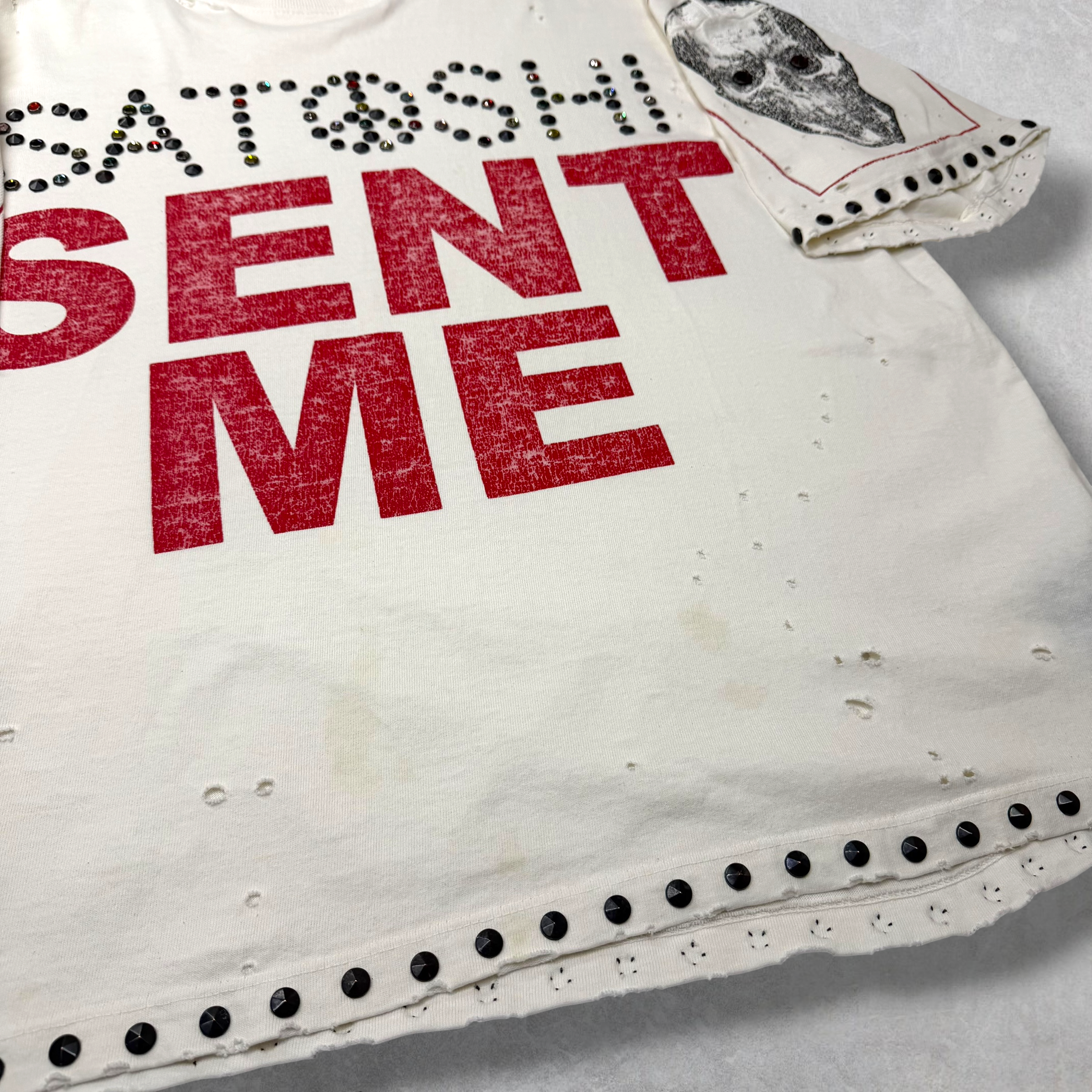 Satoshi Nakamoto Satoshi Sent Me White Tee S