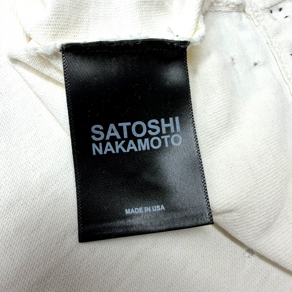 Satoshi Nakamoto Satoshi Sent Me White Tee S