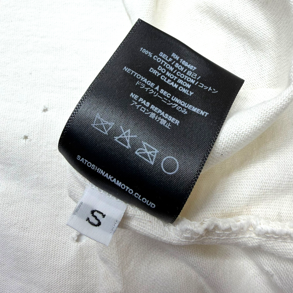 Satoshi Nakamoto Satoshi Sent Me White Tee S