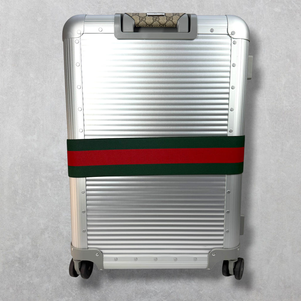 Gucci Aluminum Web Medium Cabin Plus Luggage