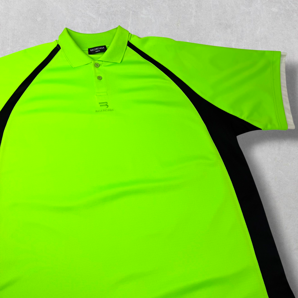 Balenciaga Embroidery Polo Shirt Green XXL