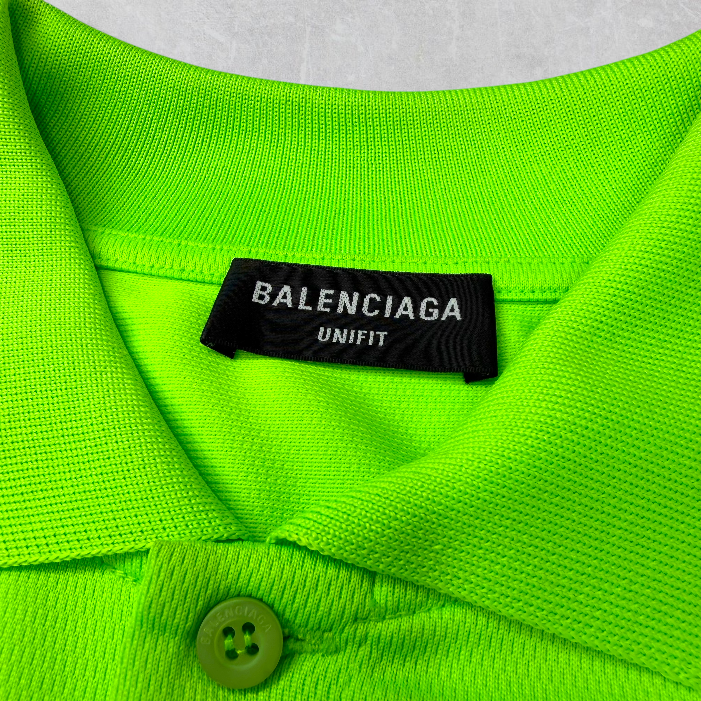 Balenciaga Embroidery Polo Shirt Green XXL