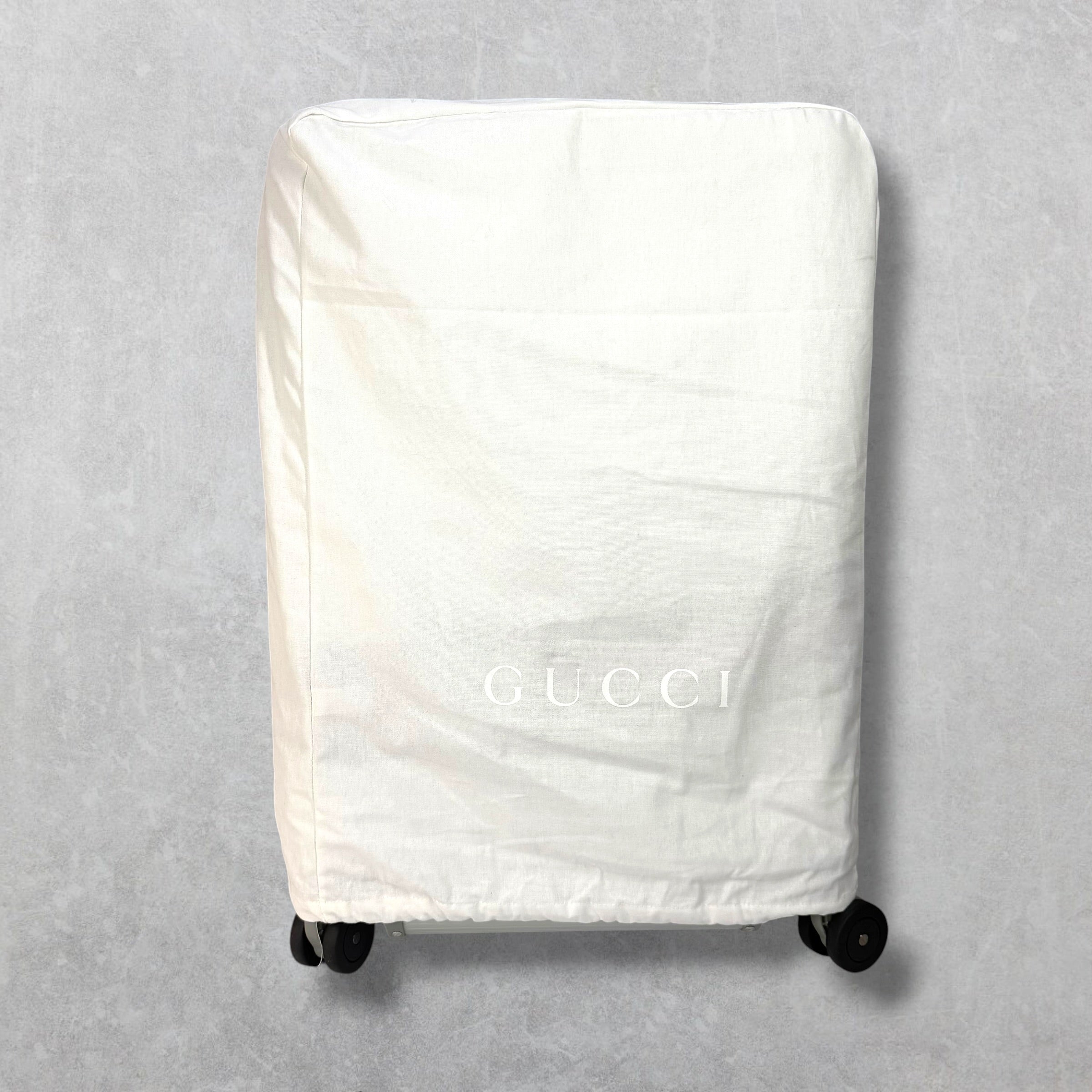 Gucci Aluminum Web Medium Cabin Plus Luggage