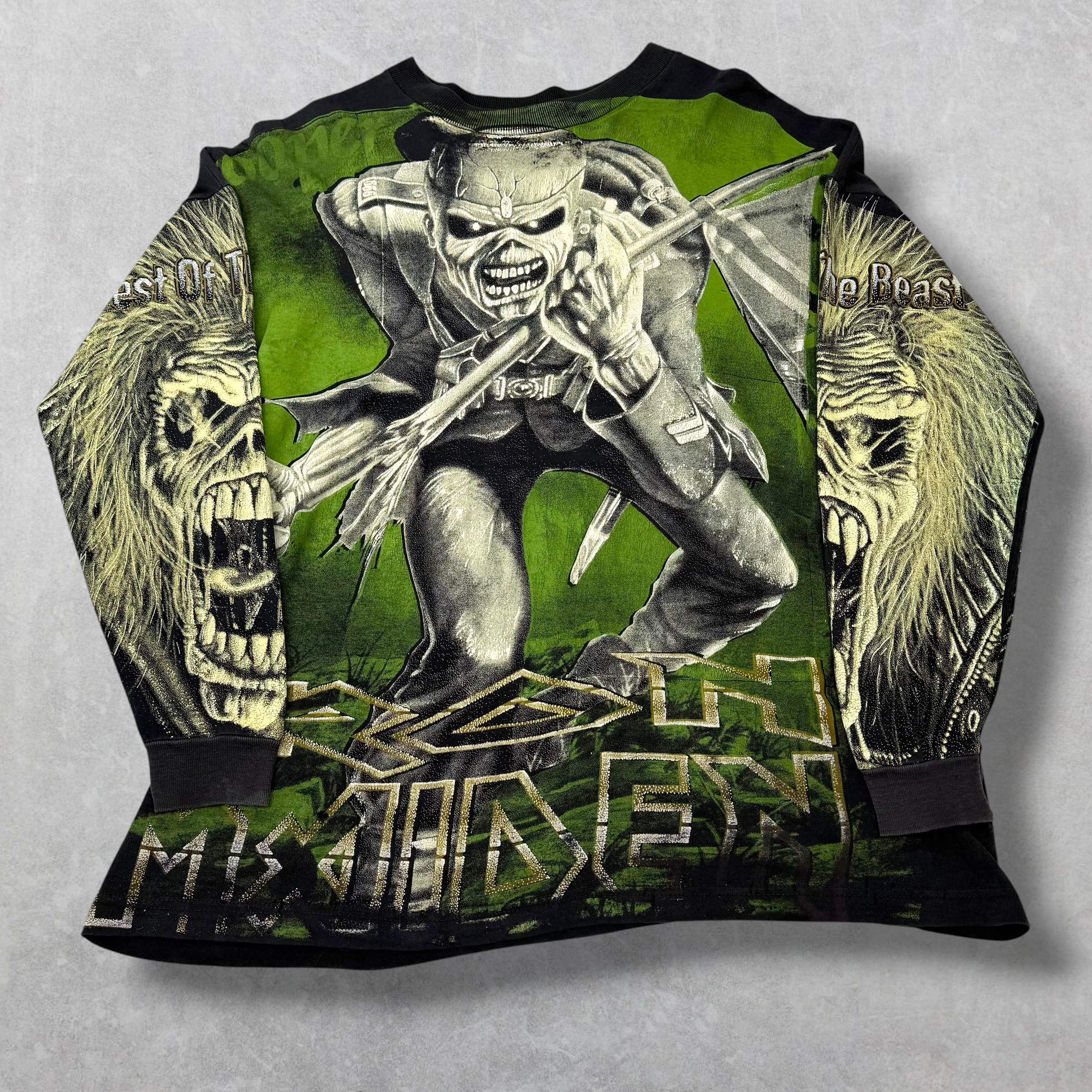 Vintage 90s Peyote Iron Maiden Long Sleeve Tee XL