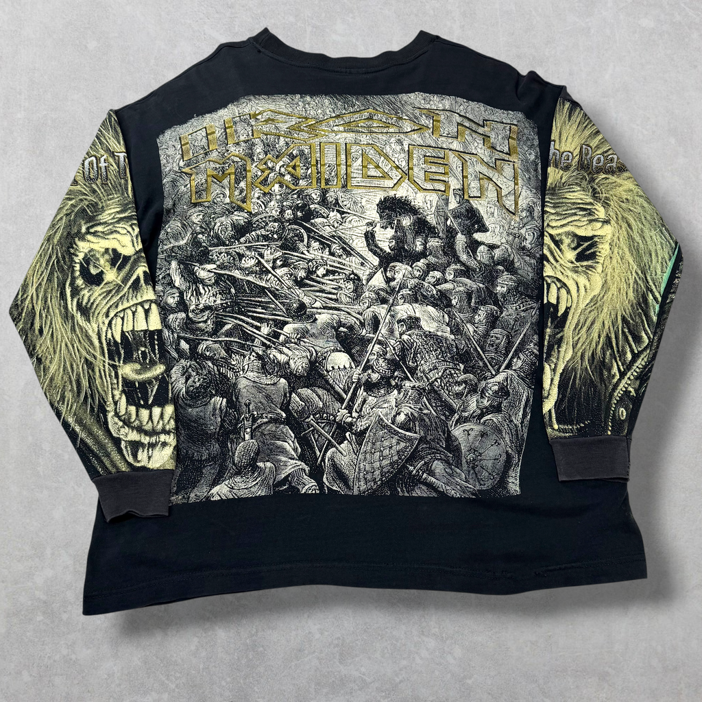 Vintage 90s Peyote Iron Maiden Long Sleeve Tee XL