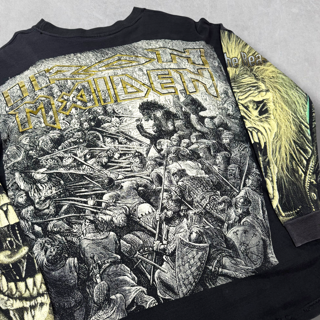 Vintage 90s Peyote Iron Maiden Long Sleeve Tee XL