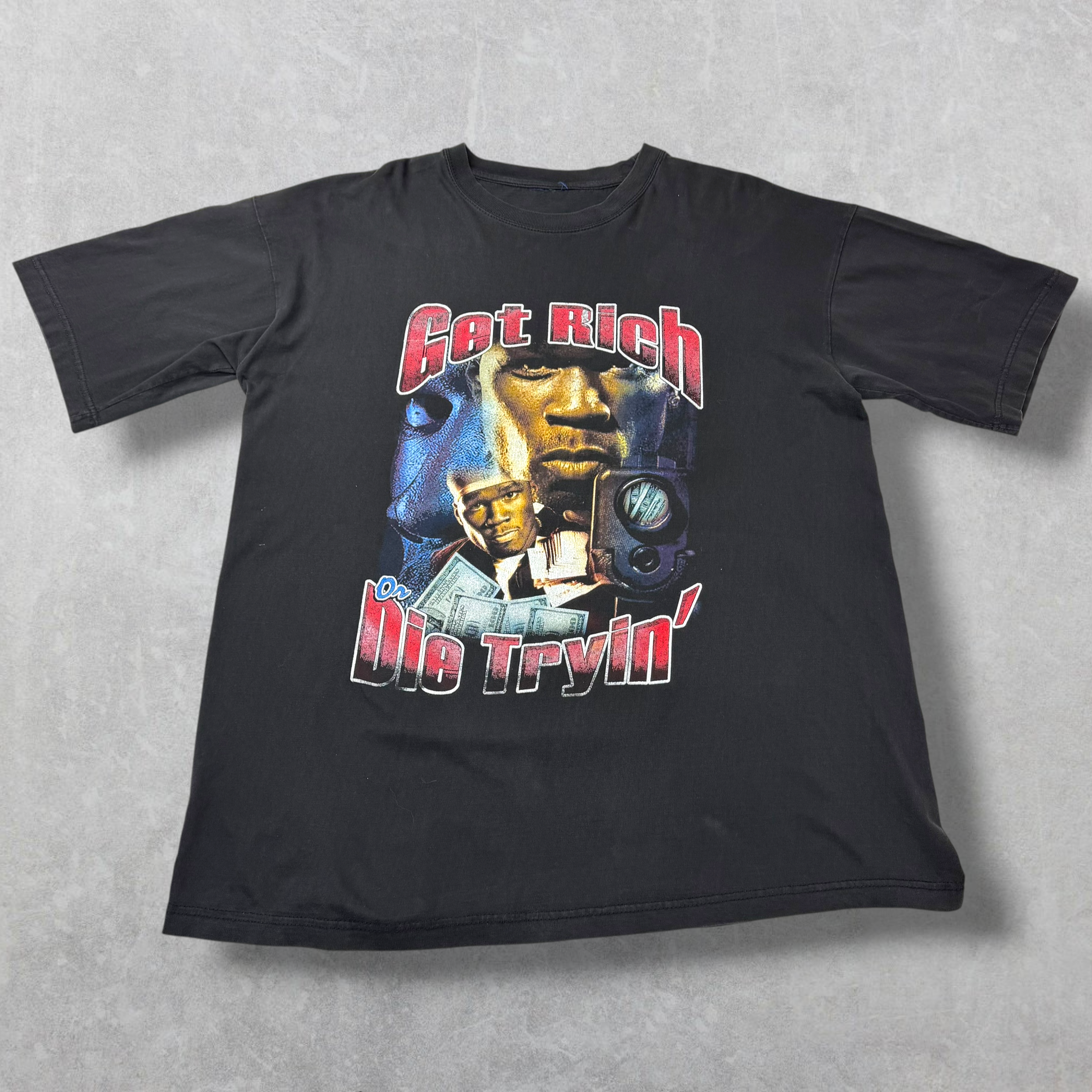 Vintage 2003 50 Cent Get Rich or Die Tryin Rap Tee XL