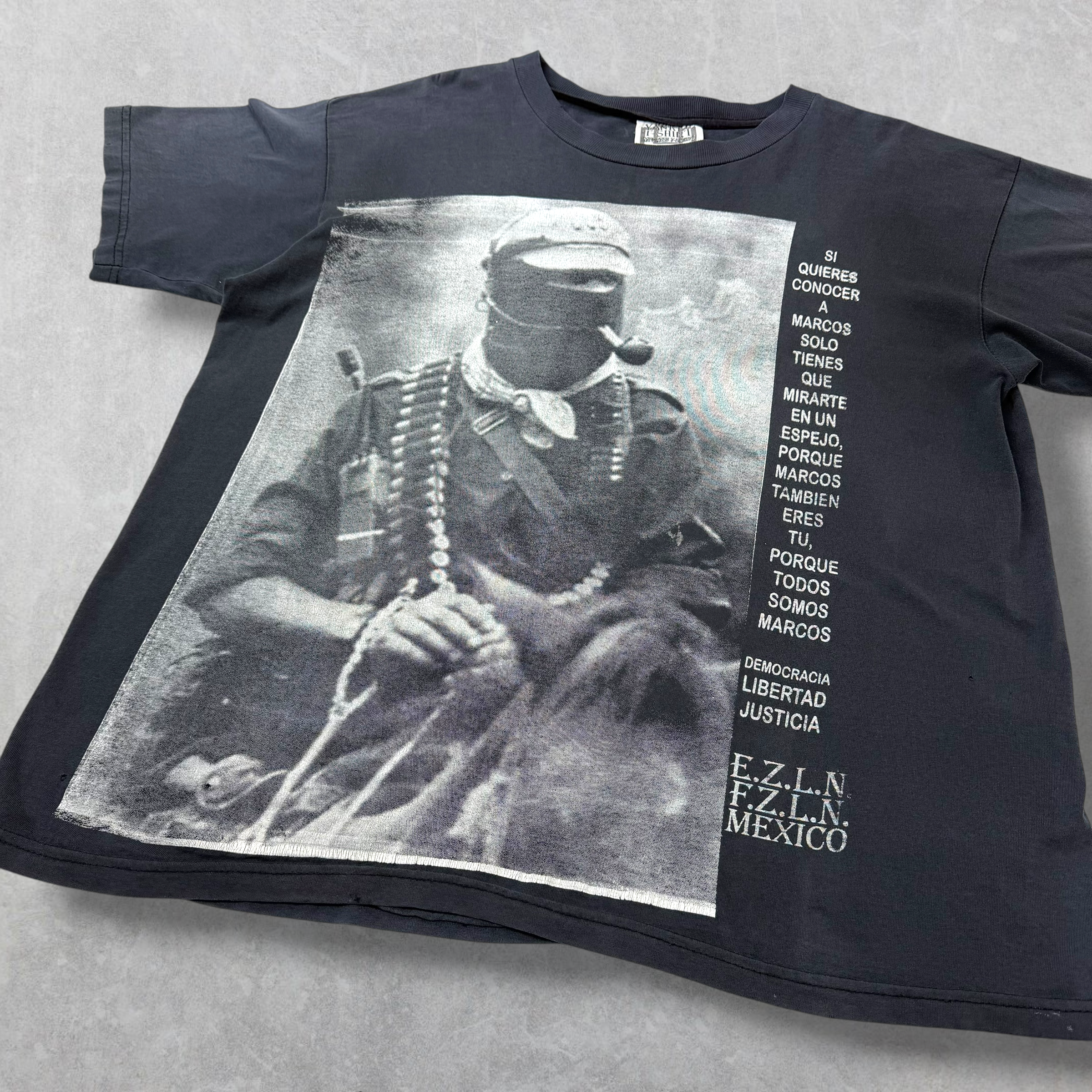Vintage 90s EZLN Mexico Tee XL
