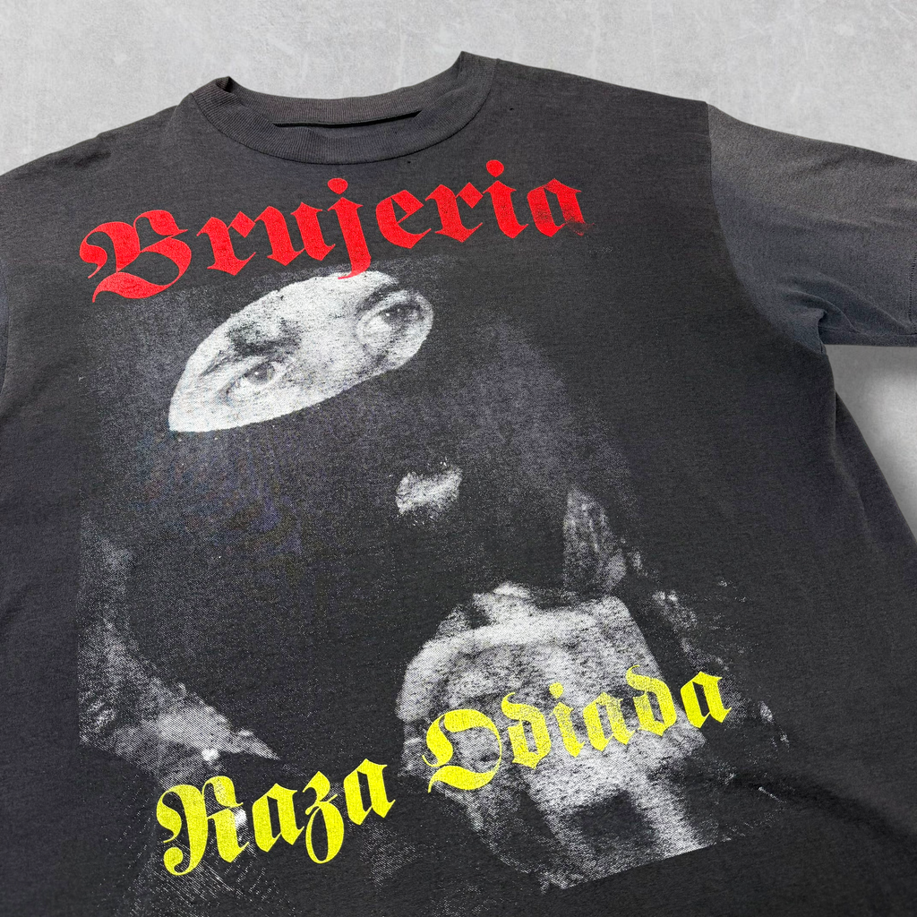 Vintage 90s Brujeria "Raza Odiada" Mexican Bootleg Tee XL