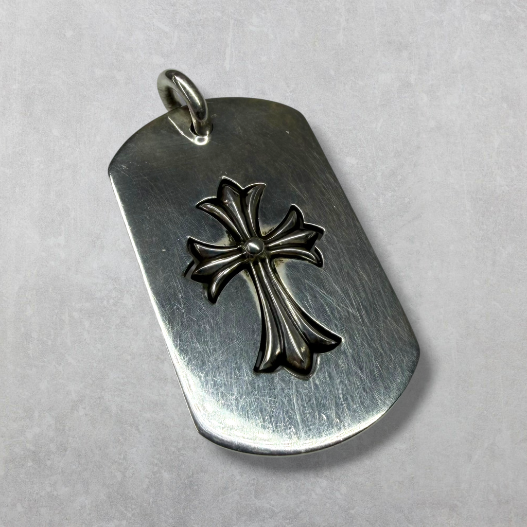 Chrome Hearts Cut Out Cross/Tiny Cross Dog Tag