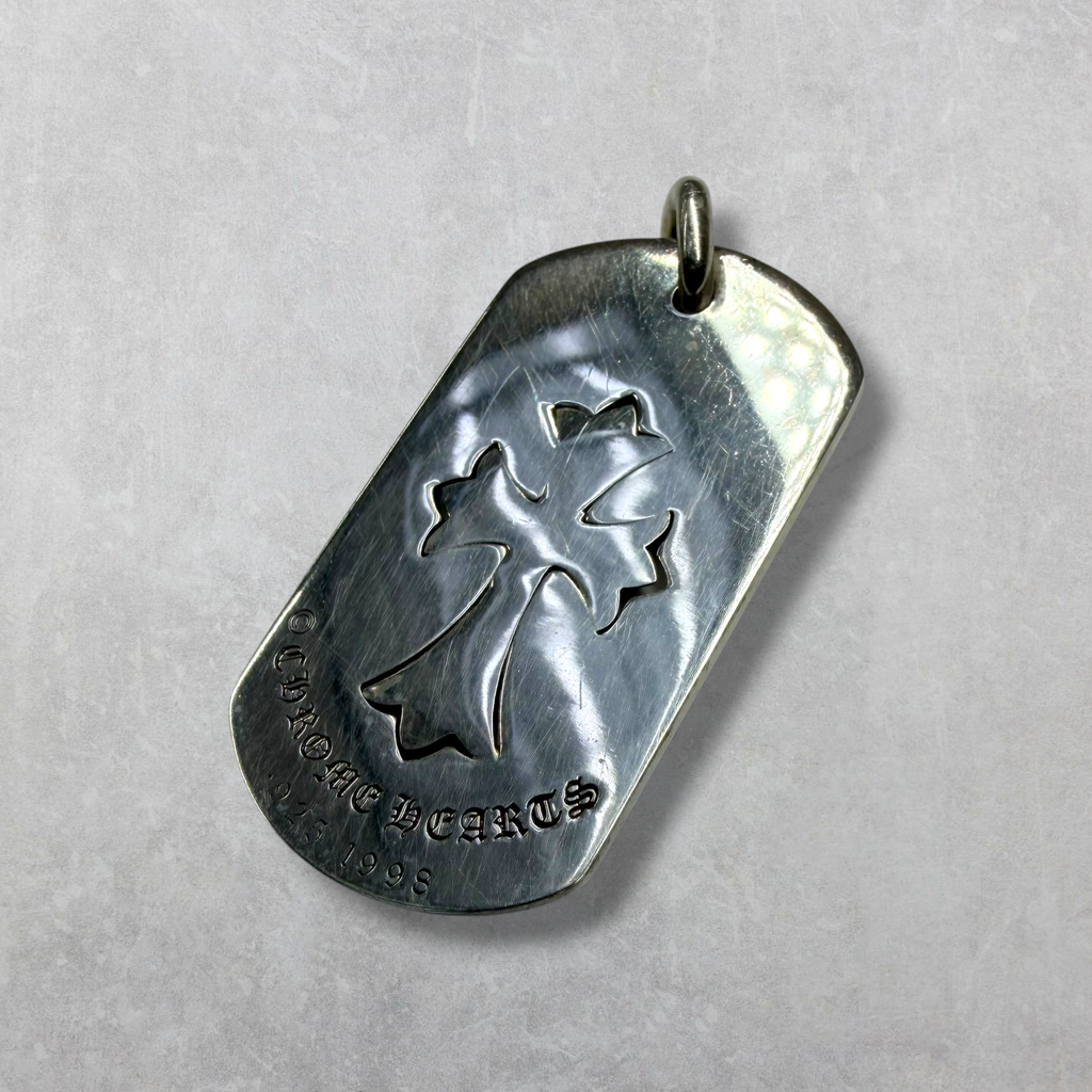 Chrome Hearts Cut Out Cross/Tiny Cross Dog Tag