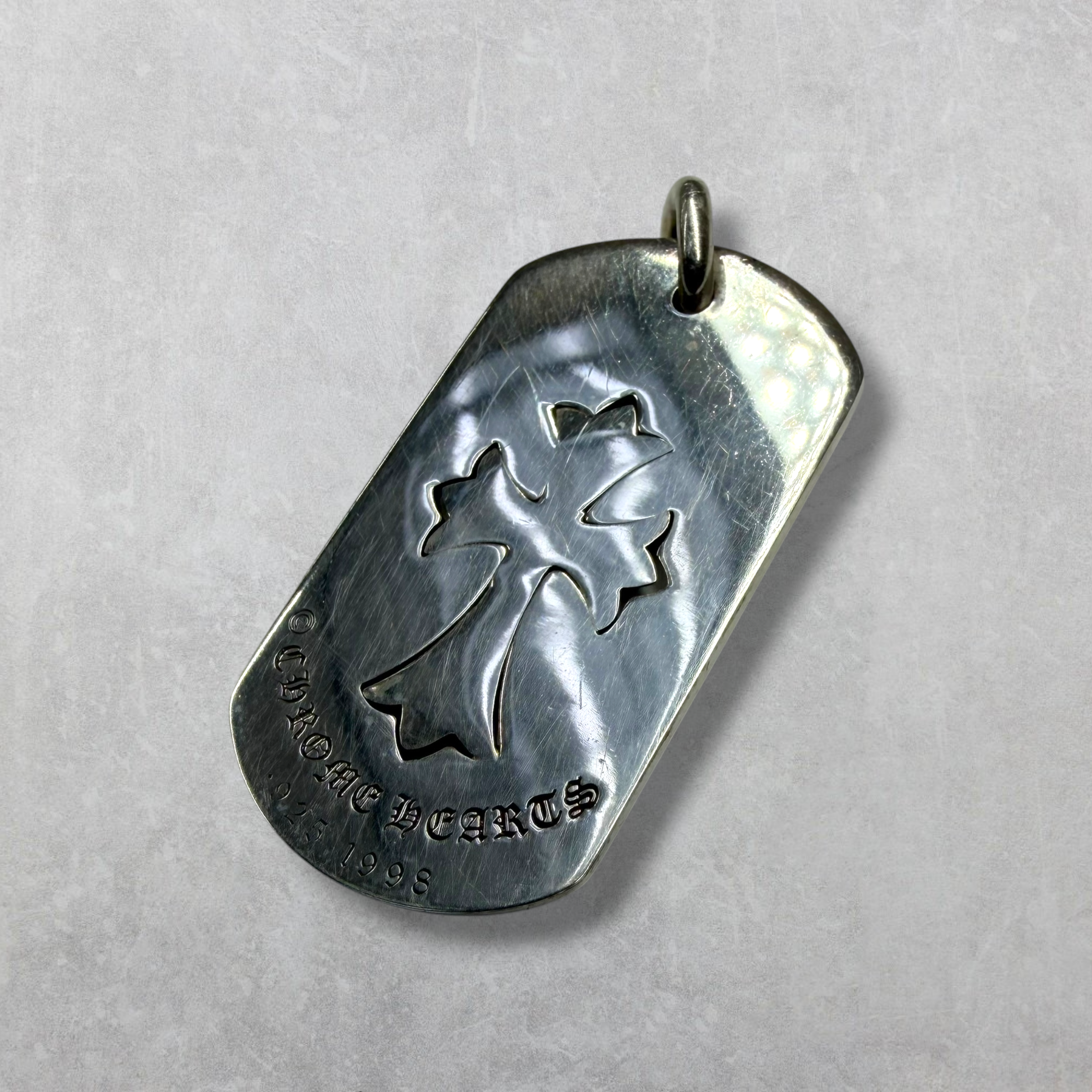 Chrome Hearts Cut Out Cross/Tiny Cross Dog Tag