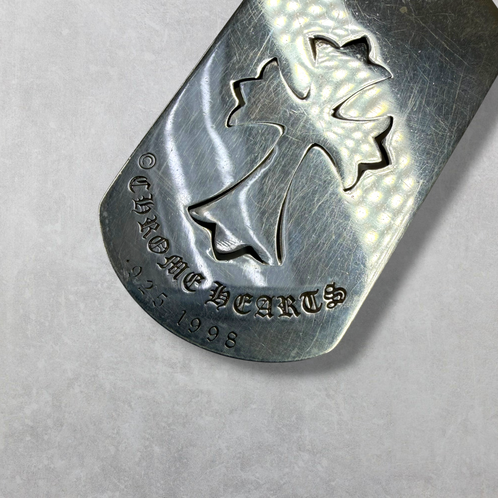Chrome Hearts Cut Out Cross/Tiny Cross Dog Tag