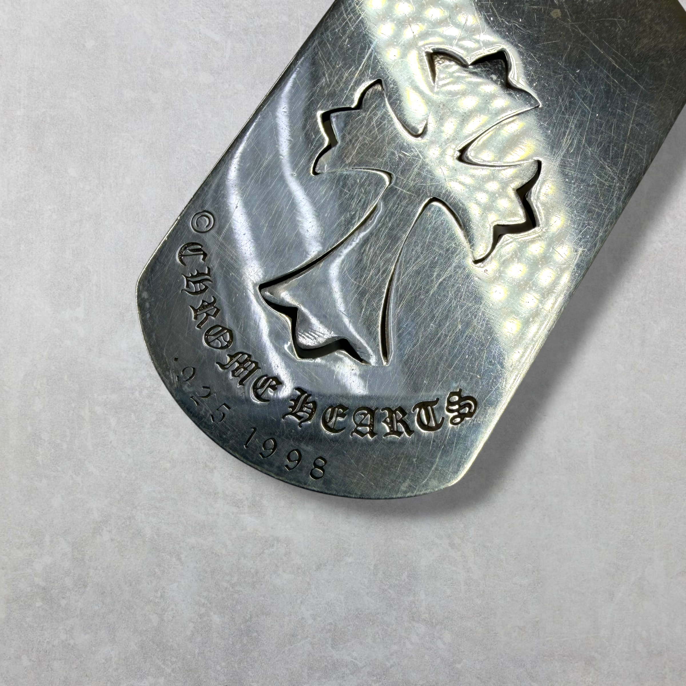 Chrome Hearts Cut Out Cross/Tiny Cross Dog Tag