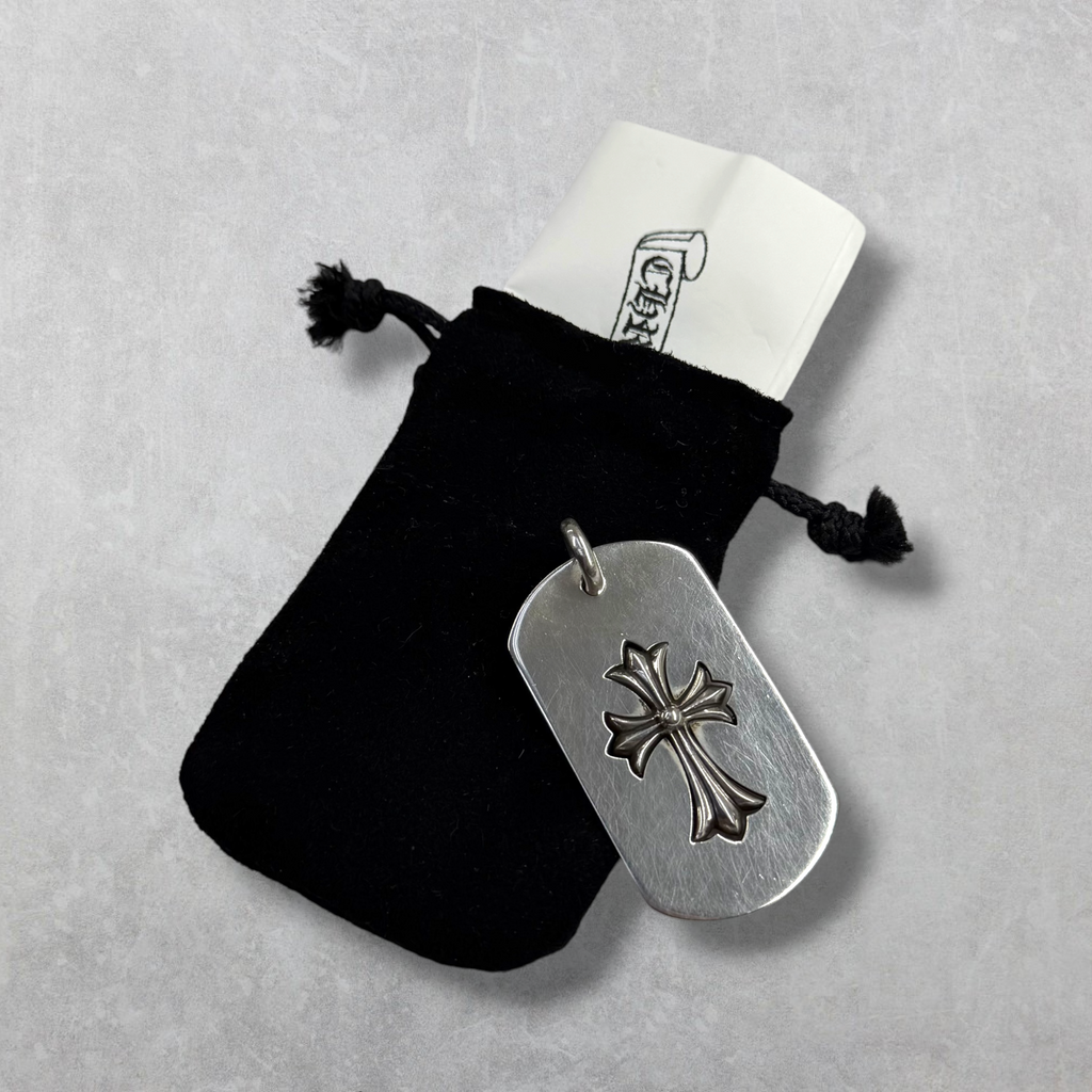Chrome Hearts Cut Out Cross/Tiny Cross Dog Tag