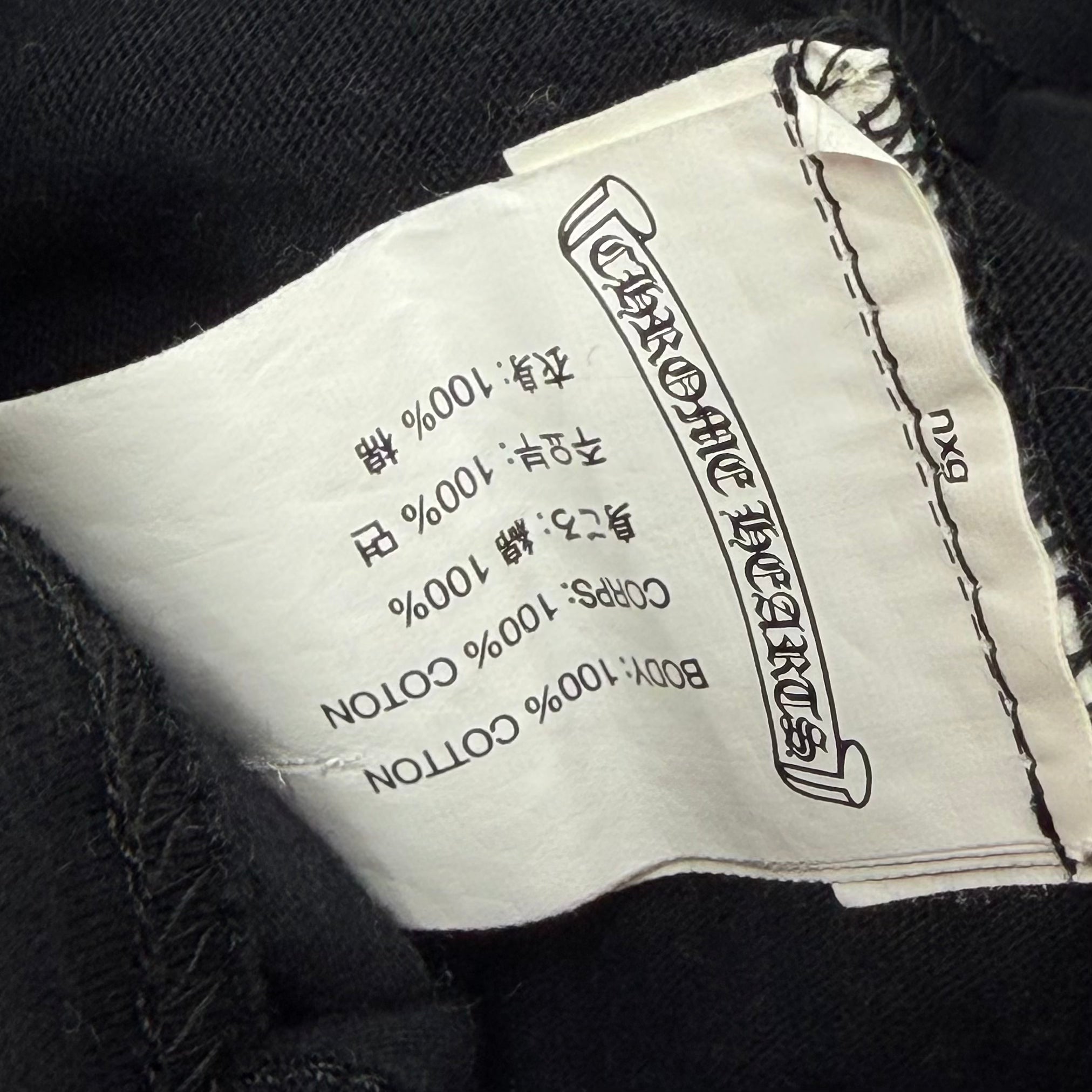 Chrome Hearts Cross Flames Black L/S S