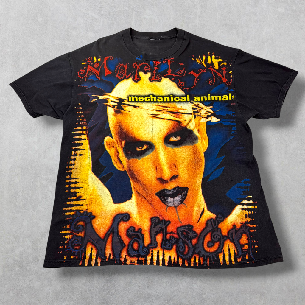 Vintage 90s Resurreccion Marilyn Manson "Mechanical Animals" Tee XL