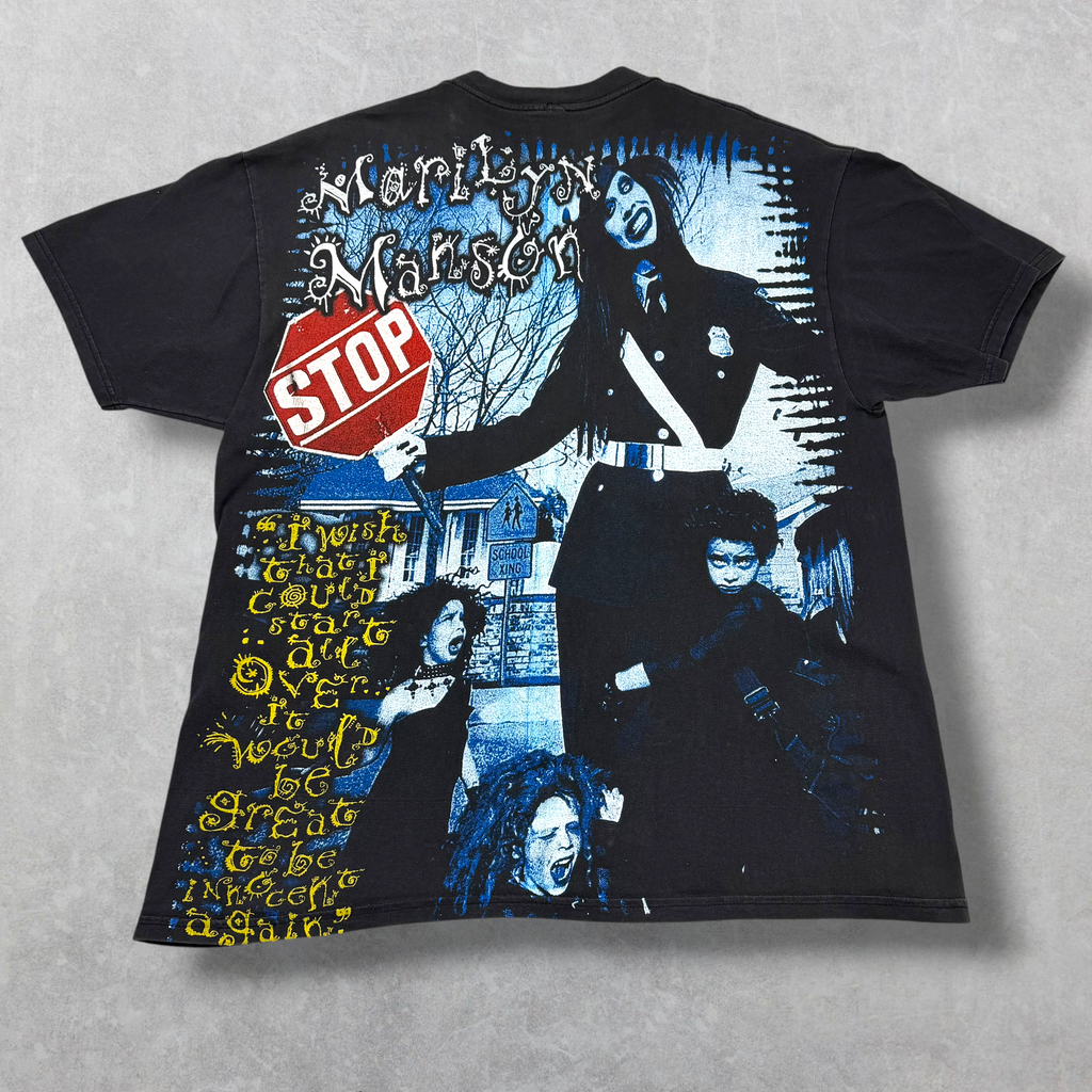 Vintage 90s Resurreccion Marilyn Manson "Mechanical Animals" Tee XL