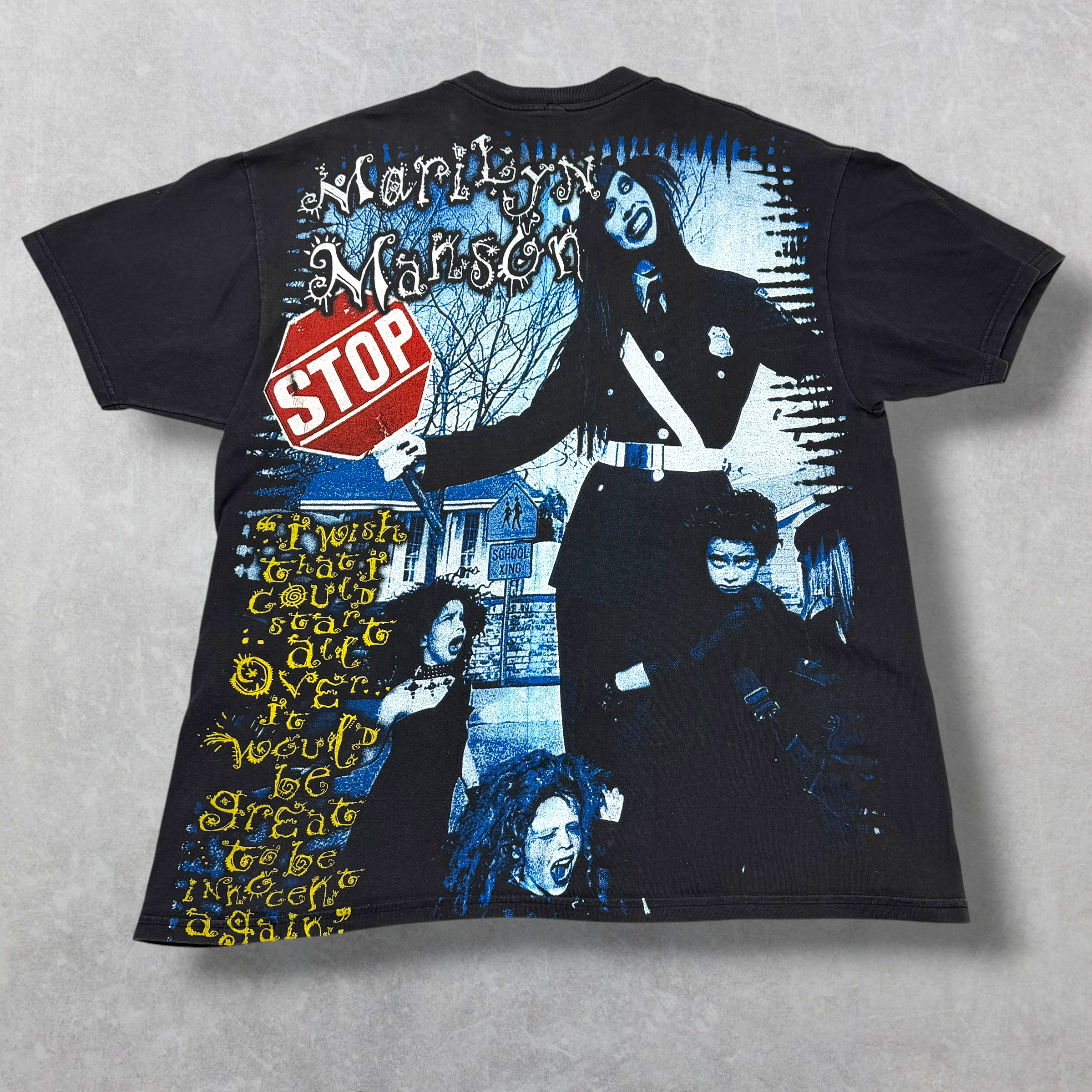 Vintage 90s Resurreccion Marilyn Manson "Mechanical Animals" Tee XL