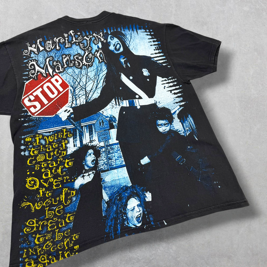 Vintage 90s Resurreccion Marilyn Manson "Mechanical Animals" Tee XL
