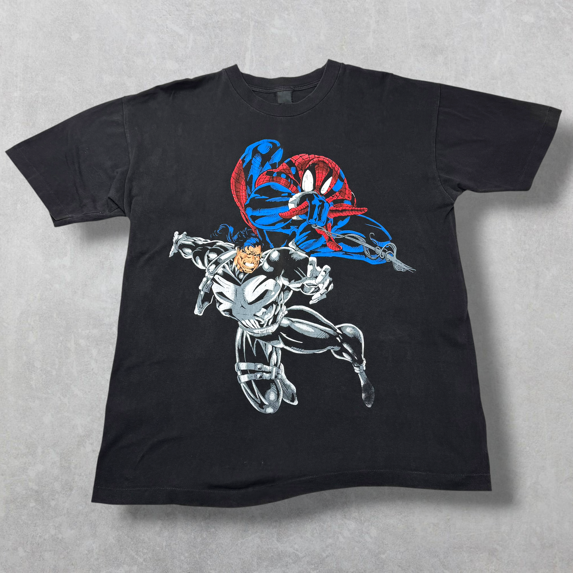 Vintage 90s Pre Peyote Spider-Man vs. The Punisher Tee XL