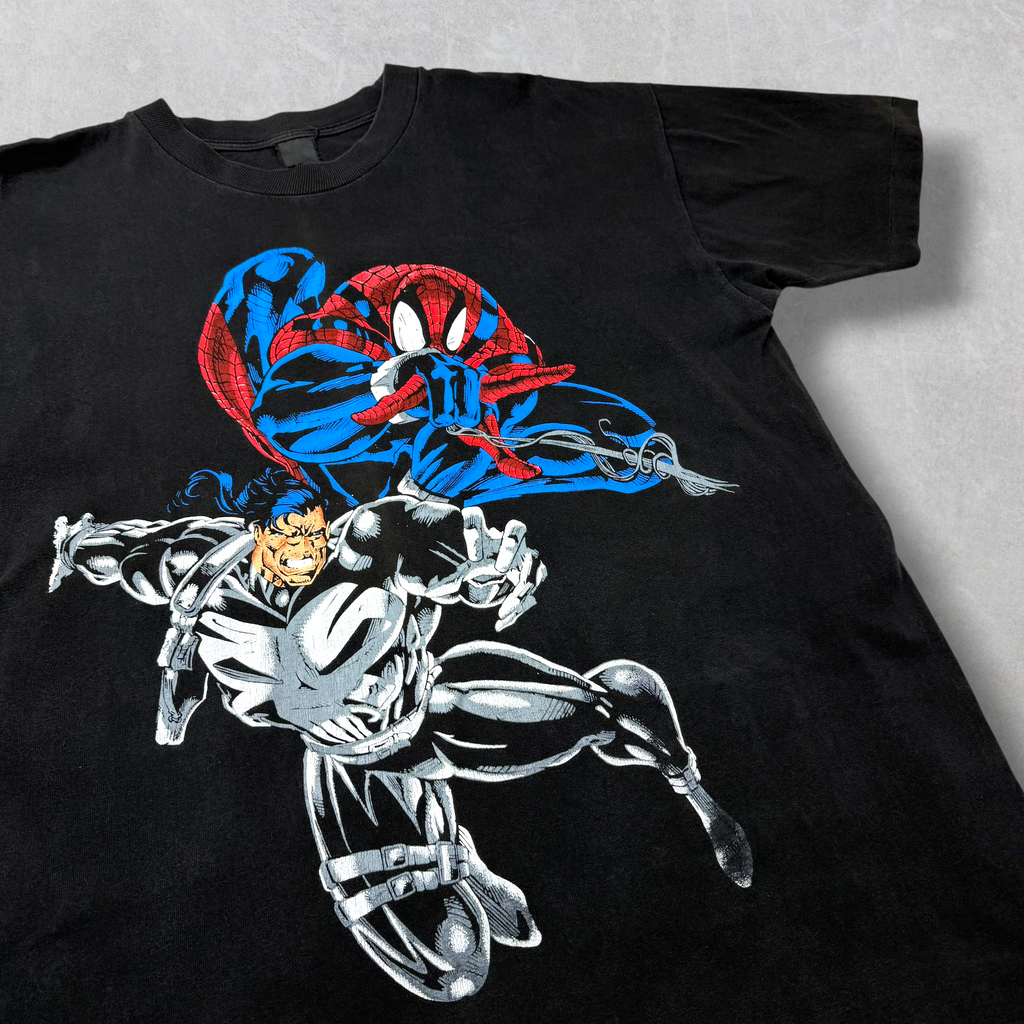 Vintage 90s Pre Peyote Spider-Man vs. The Punisher Tee XL