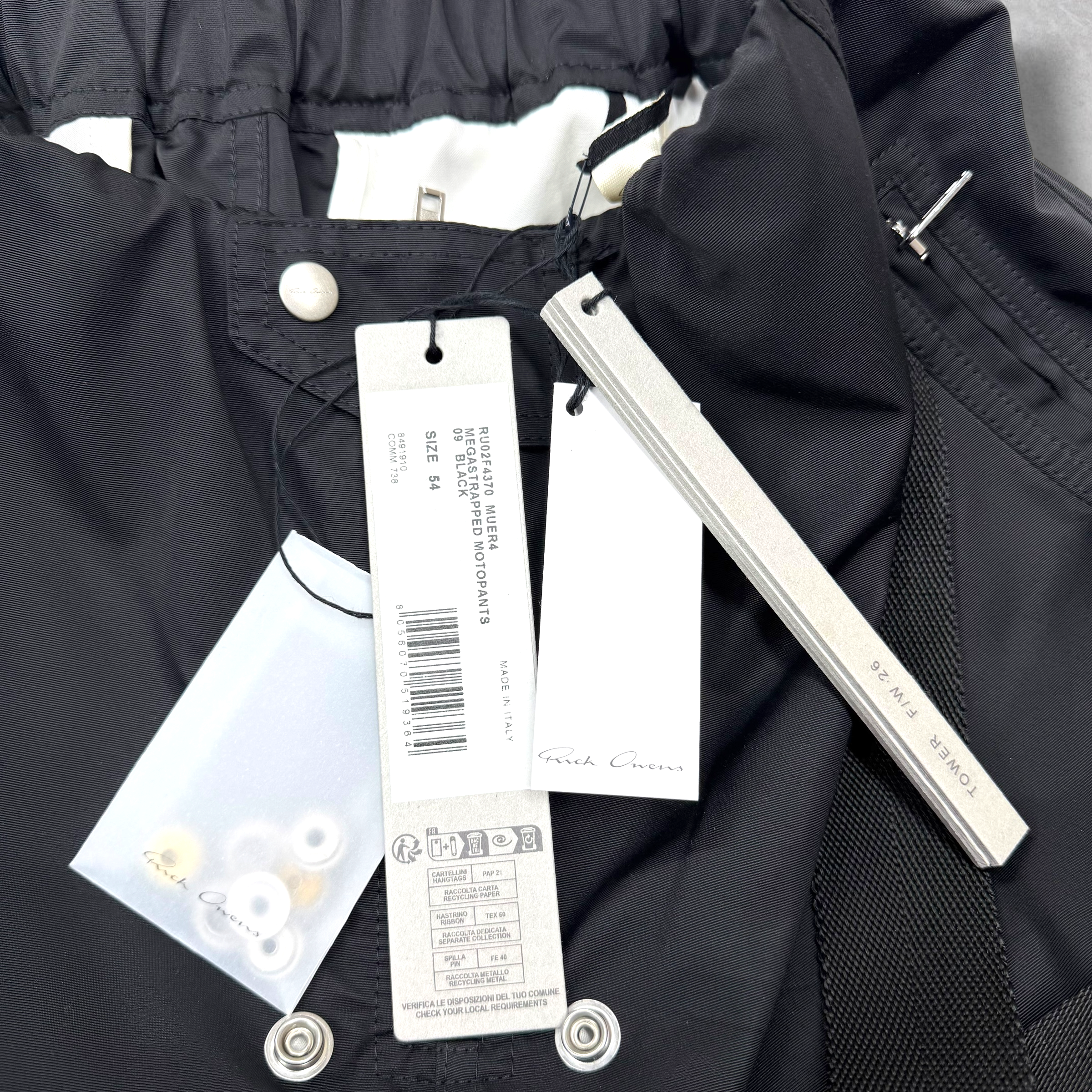 Rick Owens Megastrapped Motopants 54 (XL)