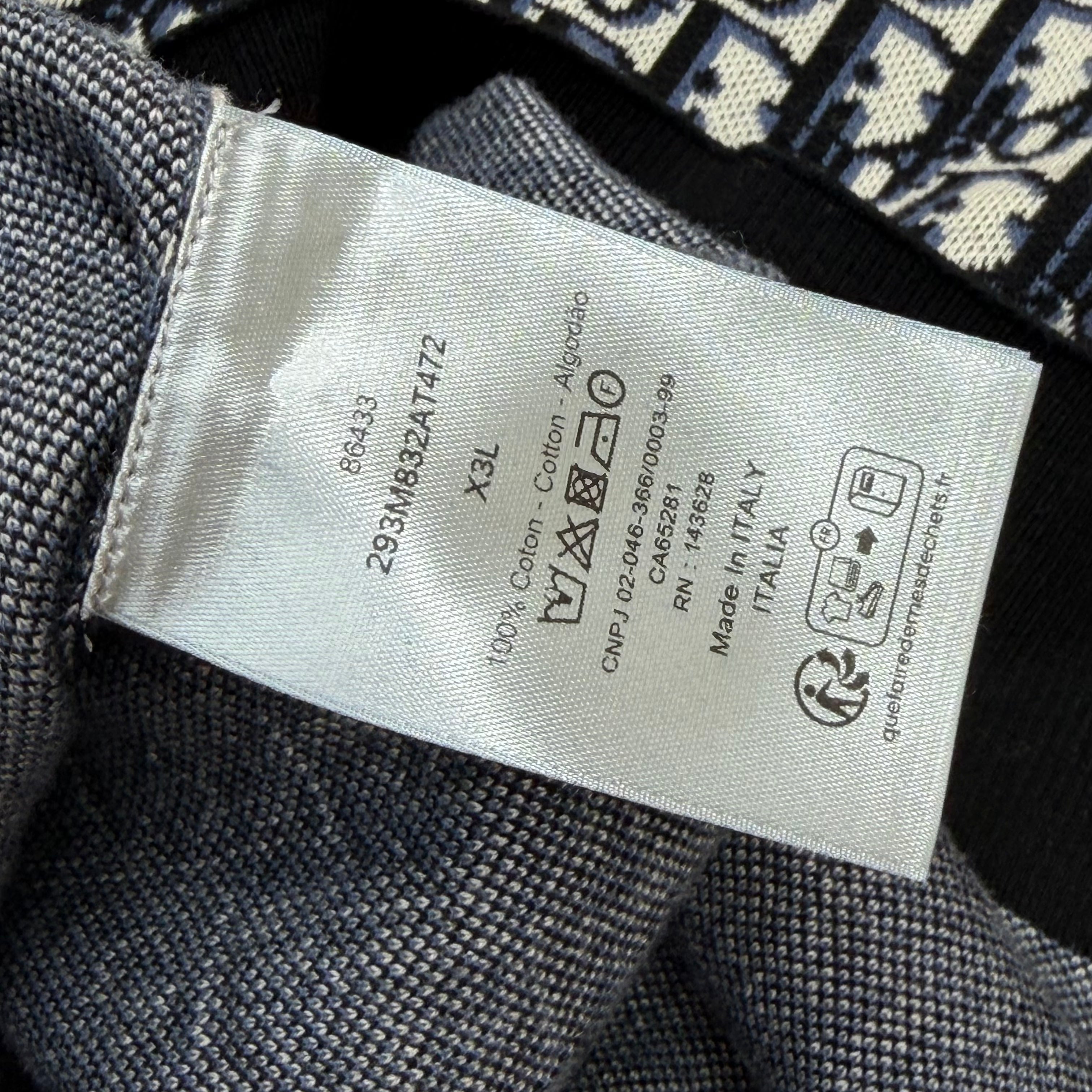 Dior Oblique Polo Shirt XXXL