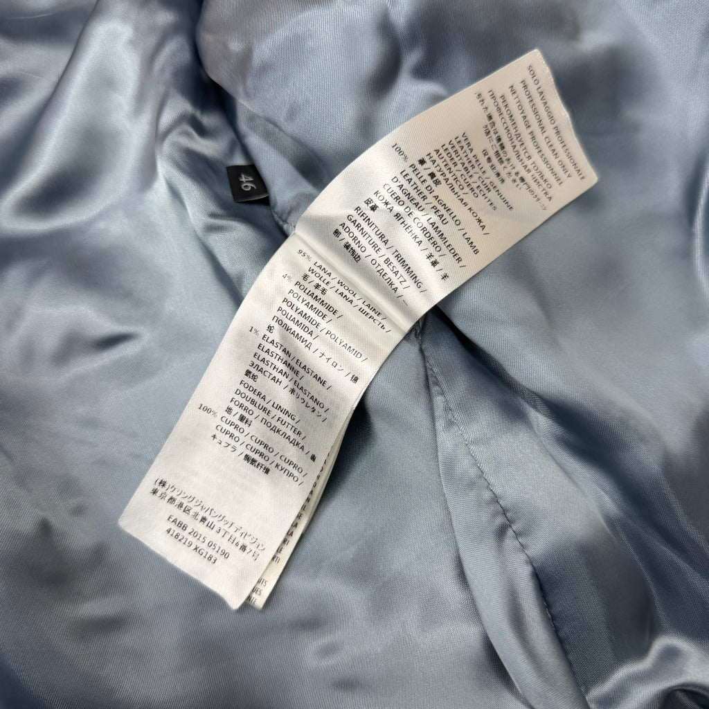 Gucci Web Trim Leather Bomber 46 (M)