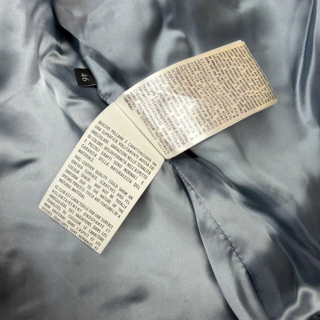 Gucci Web Trim Leather Bomber 46 (M)