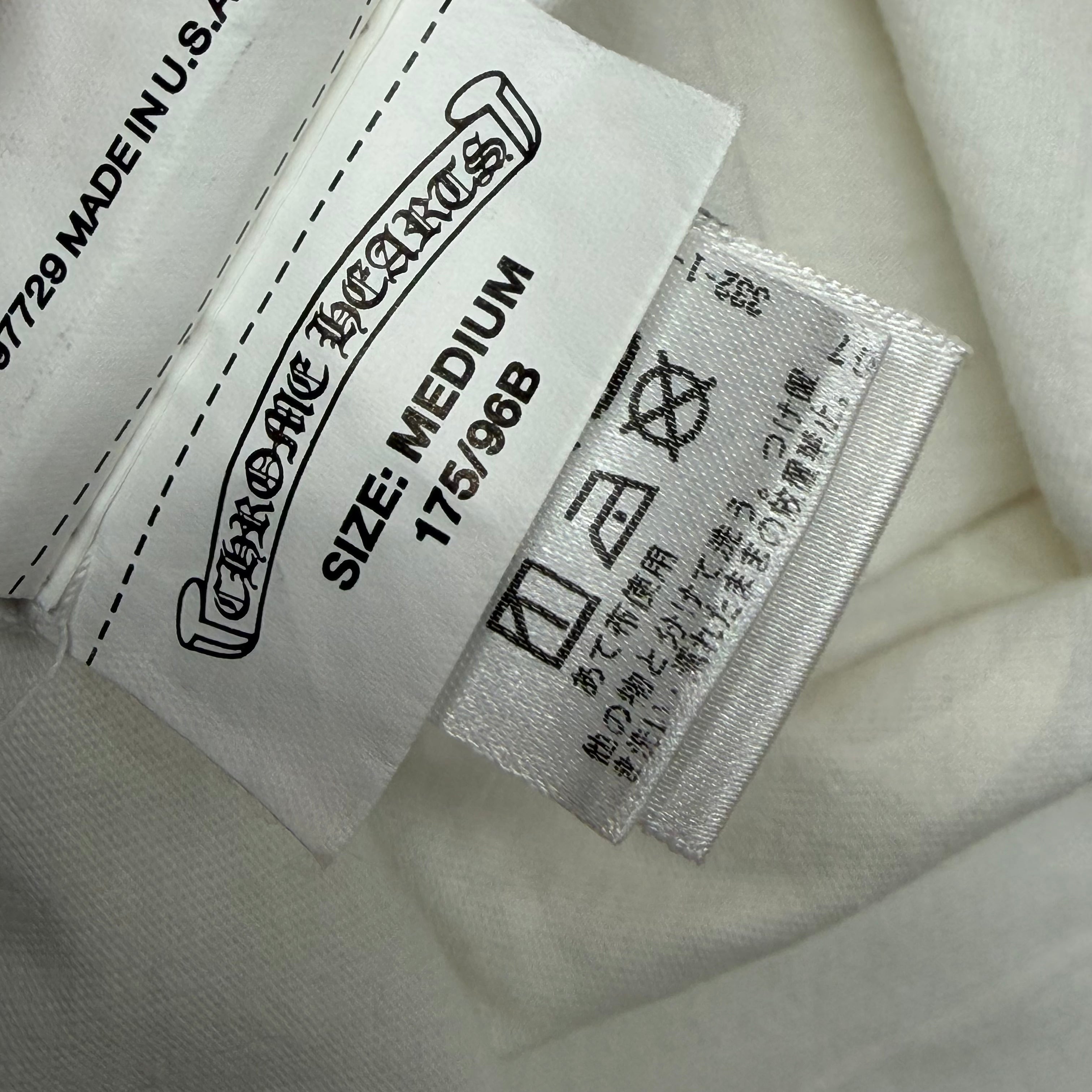 Chrome Hearts White Horse Shoe Logo Tee M