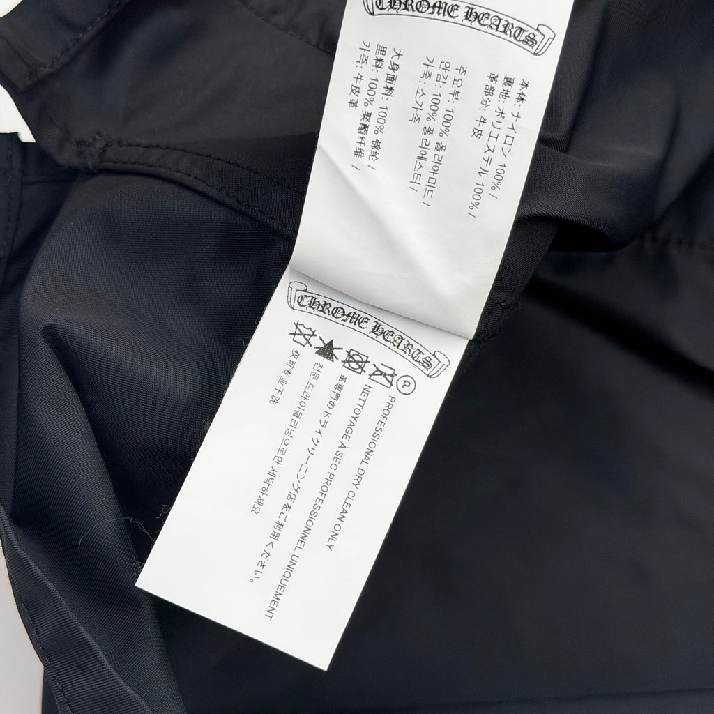 Chrome Hearts Nylon/Leather Cross Patch Work Shirt M