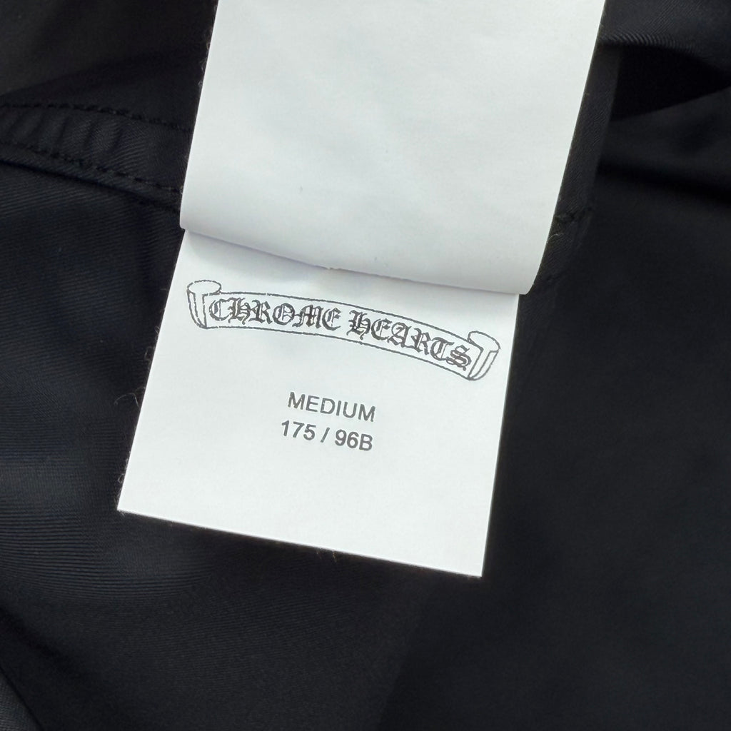 Chrome Hearts Nylon/Leather Cross Patch Work Shirt M